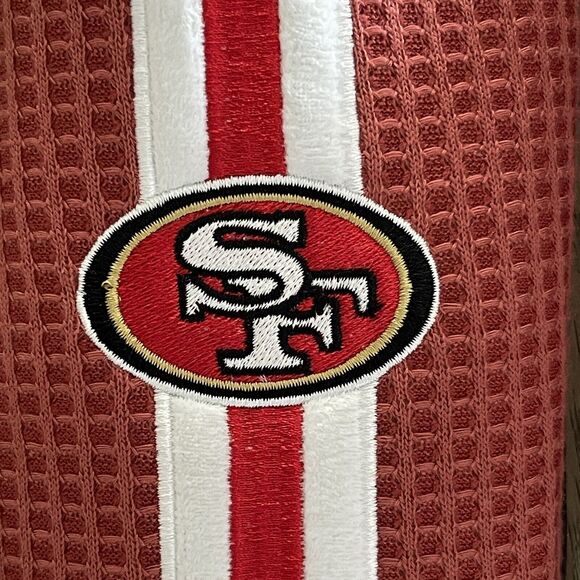 NFL San Francisco 49er Slippers Adult Extra Large XL 13-14 Red Football Slip On - Picture 3 of 8